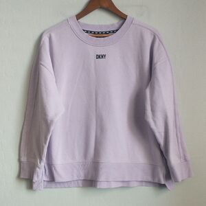 DKNY Women's Light Purple Crewneck Sweater